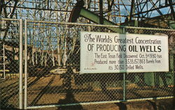 The World's Greatest Concentration of Producing Oil Wells Postcard