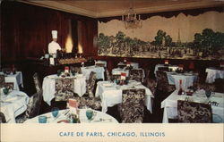 Cafe De Paris, Chicago, Illinois Postcard