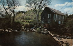 Brewster Mill on Cape Cod Architecture Postcard Postcard Postcard