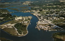 Aerial Over Anclote River Tarpon Springs, FL Postcard Postcard Postcard