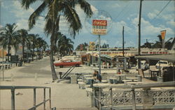 BUSINESS DISTRICT OF FORT MYERS BEACH Florida Postcard Postcard Postcard