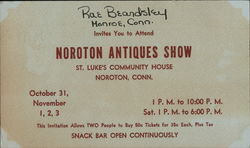 Noroton Antiques Show Connecticut Postcard Postcard Postcard