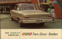 1965 Rambler American 220 Two-Door Sedan Cars Postcard Postcard Postcard