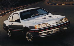 1987 Thunderbird Turbo Coupe. Postcard