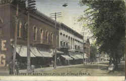 Second St. North From Mill St Postcard