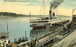 Boat Landing At Lewistown Lewiston, NY Postcard Postcard