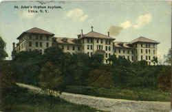 St. John's Orphan Asylum Utica, NY Postcard Postcard