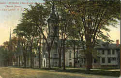 Methodist Church, Church Street Cortland, NY Postcard Postcard