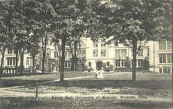 Kauke Hall, University Of Wooster Ohio Postcard Postcard