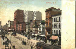 Main Street Looking North Buffalo, NY Postcard Postcard