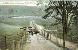 View On Huguenot Road Port Jervis, NY Postcard Postcard