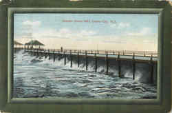 October Storm 1903 Ocean City, NJ Postcard Postcard