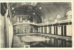 Swimming Pool Brookline, MA Postcard Postcard