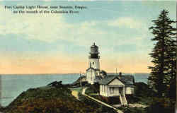 Fort Canby Light House Seaside, OR Postcard Postcard