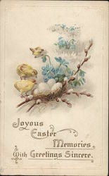 Joyous Easter Memories with Greetings Sincere Postcard