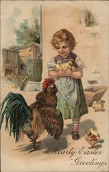 Hearty Easter Greetings Postcard