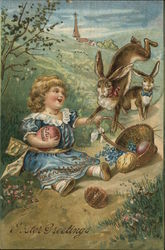 Easter Greetings Postcard