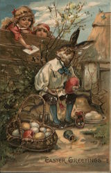 Easter Greetings Postcard