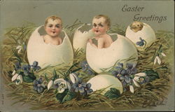 Easter Greetings Postcard