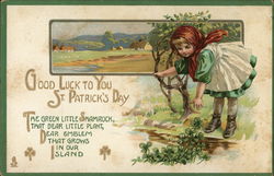 Good Luck to You St Patrick's Day Postcard