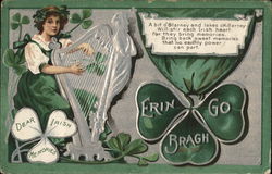 Erin Go Bragh St. Patrick's Day Postcard Postcard Postcard