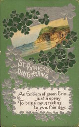 St. Patrick's Day Greeting Postcard Postcard Postcard