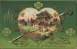 To Greet You on St. Patrick's Day Postcard Postcard Postcard