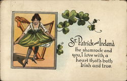 St. Patrick and Ireland Postcard