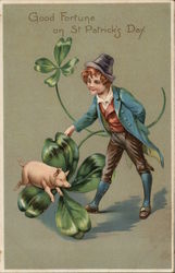 Good Fortune on St. Patrick's Day Postcard Postcard Postcard