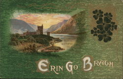 Erin Go Bragh - Glenveigh Castle, County Donegal St. Patrick's Day Postcard Postcard Postcard