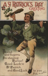 A St. Patrick's Day Greeting Postcard Postcard Postcard