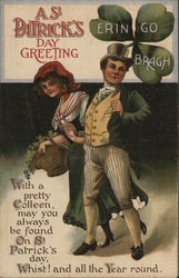 A St. Patrick's Day Greeting Postcard Postcard Postcard