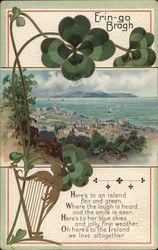 Erin Go Bragh St. Patrick's Day Postcard Postcard Postcard