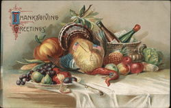 Thanksgiving Greetings Postcard