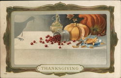 Thanksgiving-Cornucopia Postcard