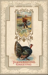 Thanksgiving Greeting Turkeys Postcard Postcard Postcard