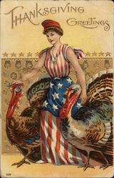 Thanksgiving Greetings Postcard