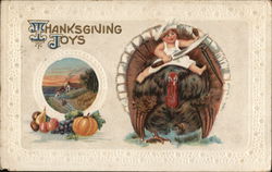 Thanksgiving Joys Turkeys Postcard Postcard Postcard