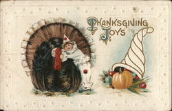 Thanksgiving Joys Turkeys Postcard Postcard Postcard