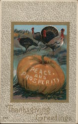 Thanksgiving Greetings Turkeys Postcard Postcard Postcard