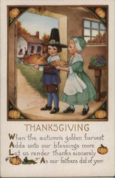 Thanksgiving Children Postcard Postcard Postcard