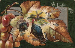 A Joyful Thanksgiving Turkeys Postcard Postcard Postcard