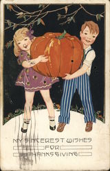 My Sincerest Wishes for Thanksgiving Postcard