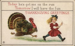 Thanksgiving Greetings Postcard