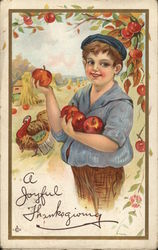 A Joyful Thanksgiving Children Postcard Postcard Postcard