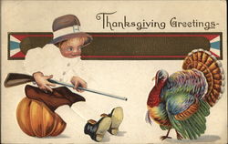 Thanksgiving Greetings Postcard