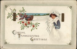 Cordial Thanksgiving Greetings Postcard