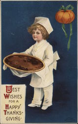 Best Wishes for a Happy Thanksgiving Postcard