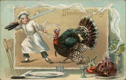 Thanksgiving Day Turkeys Postcard Postcard Postcard