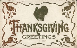 Thanksgiving Greetings Turkeys Postcard Postcard Postcard